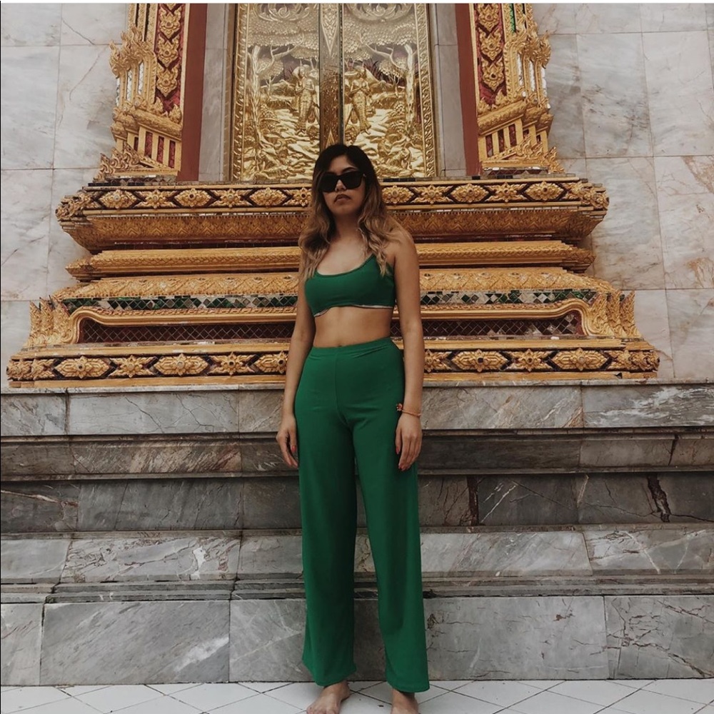 Two piece emerald green summer set !